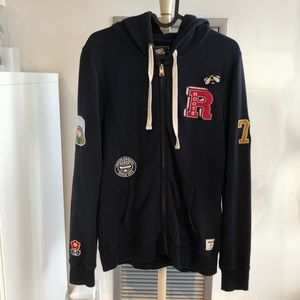 Roots patches zip hoodie